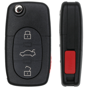 1997-2006 Audi / 4-Button Flip Key / PN: 4D0837231P / MYT8Z0837231 / 315 MHz (AFTERMARKET)