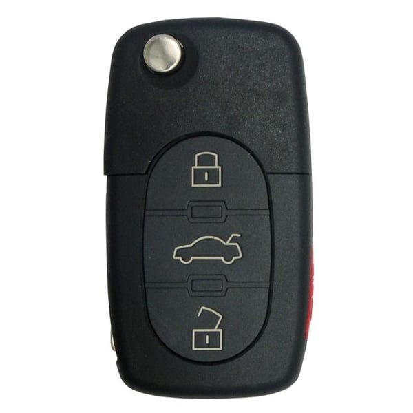 1997-2005 Audi / 4-Button Flip Key / PN: 4D0837231E / MYT8Z0837231 / 315 MHz (AFTERMARKET)