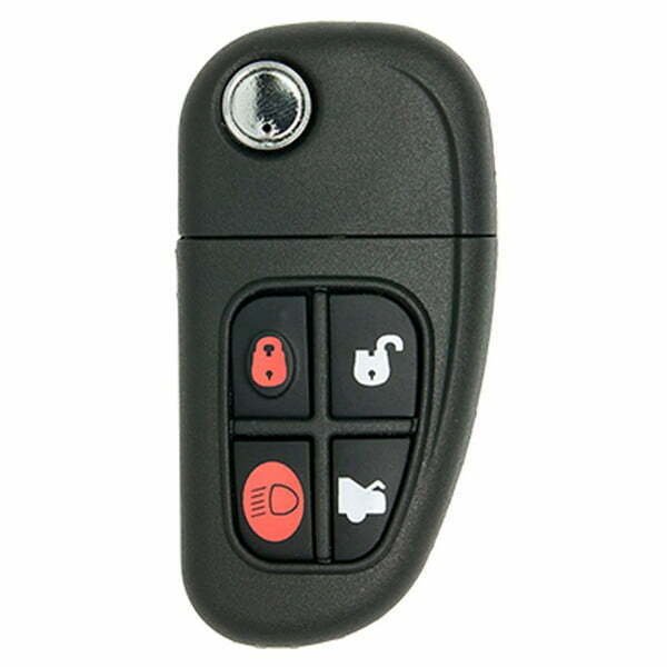 2001-2008 Jaguar / 4-Button Flip-Key / NHVWB1U241 (AFTERMARKET)