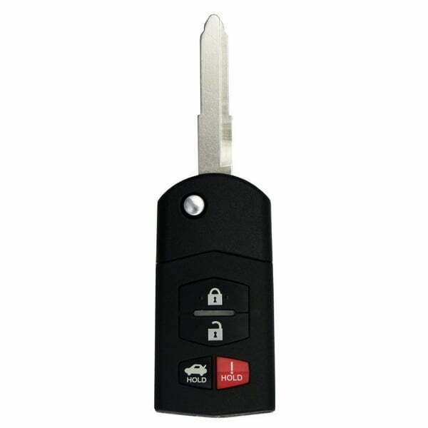 2004-2011 Mazda 6 / RX8 / 4-Button Flip Key / PN: GP7A-67-5RYB / KPU41788 (AFTERMARKET)