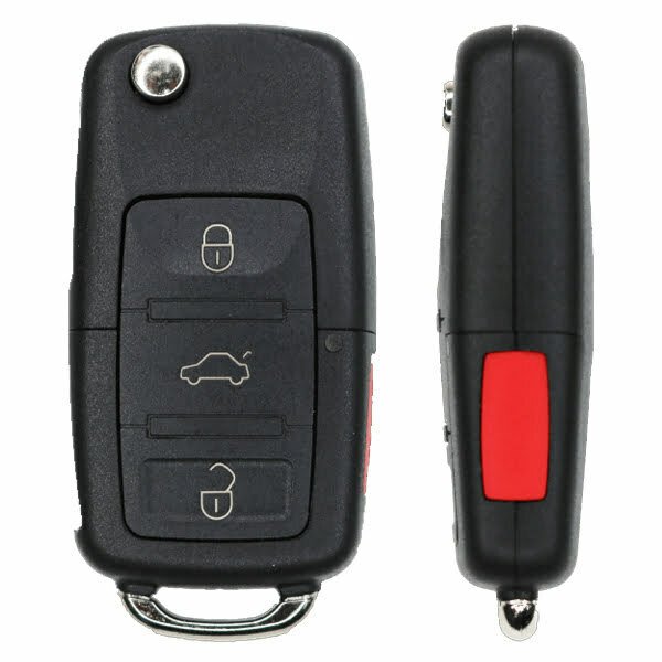 2005-2011 Volkswagen / 4-Button Flip Key / PN: NBG92596263 / 1K0959753P / 315 MHz (AFTERMARKET)